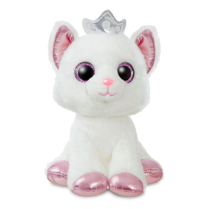  conte féerique peluche duchess chat blanc rose 18 cm 